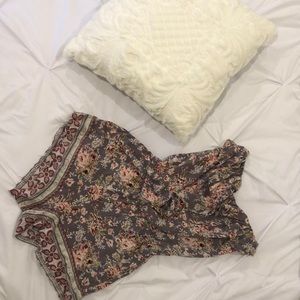 Angies, Floral strapless romper🌸